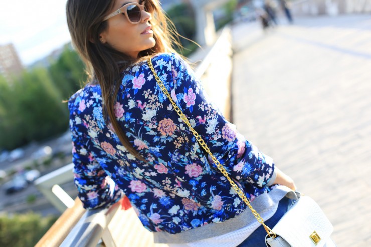 flowers in a bomber