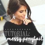 hair tutorial : messy ponytail
