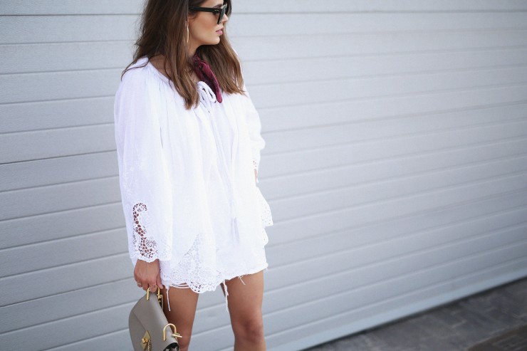 embroidered white blouse