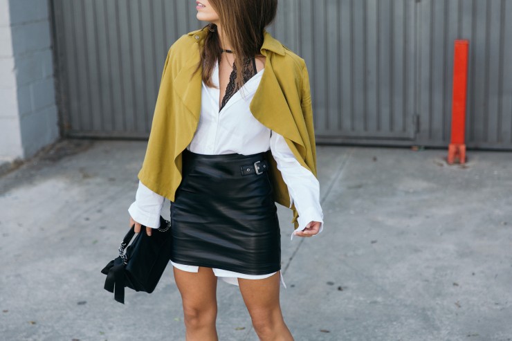 Long shirt & Mini skirt