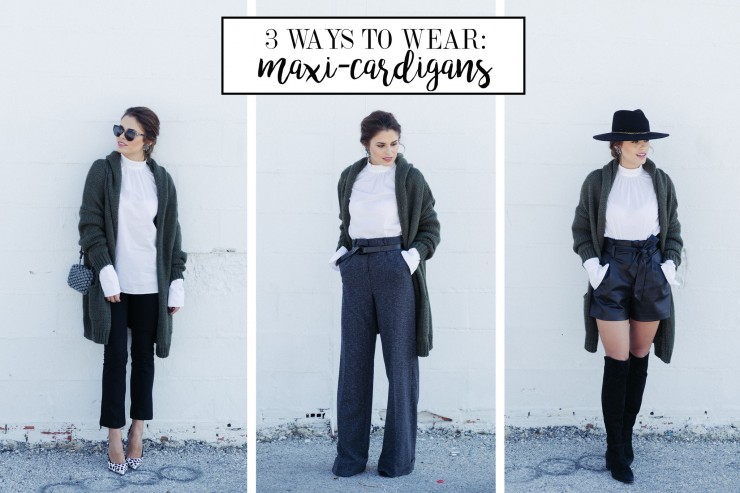 3 ways to wear: maxi-cardigans