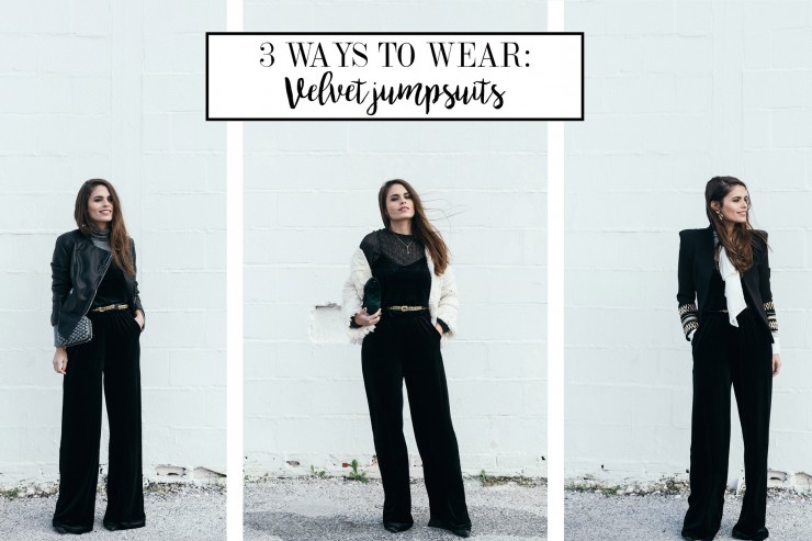 3 ways to wear: Velvet jumpsuit